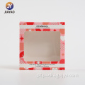 Caixa de janela transparente geométrica rosa